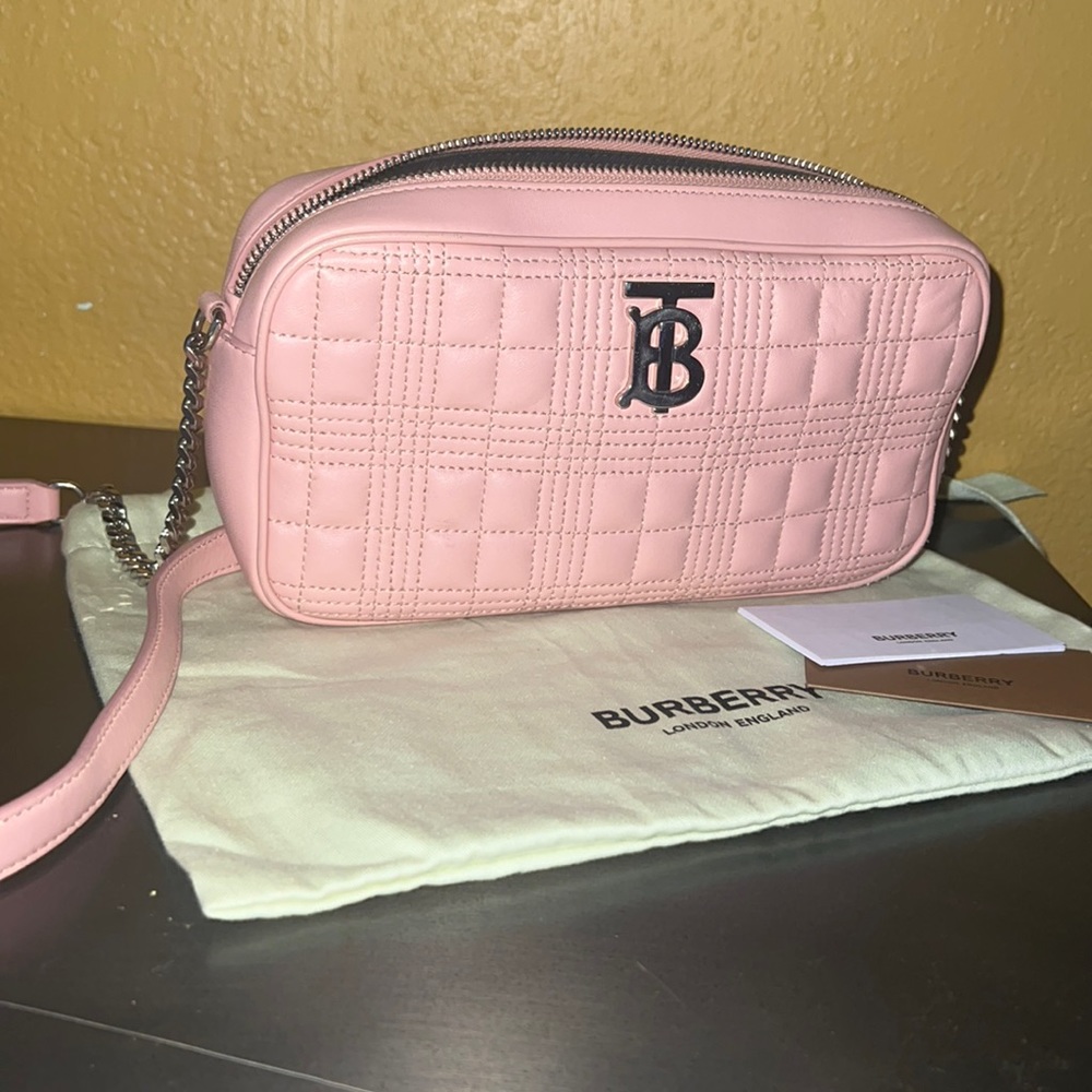 Pink cross body bag Burberry